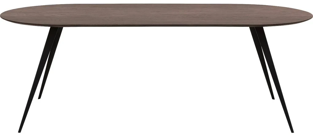 Goossens Excellent Eettafel Floyd, Semi rond 220 x 100 cm