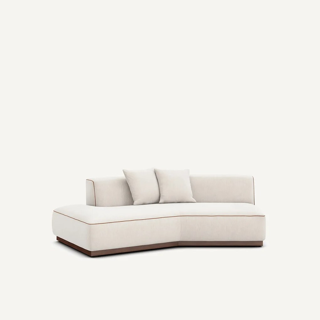 Halve zetel links in chenille fluweel, JACOPO