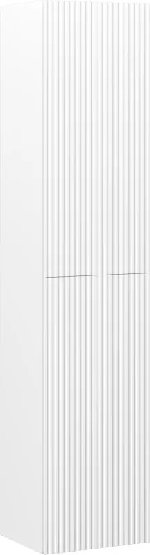 Mexen Rivel badkamerkolom 35 cm, 2 deuren, gegroefd, wit mat - 91A21-03016-2-BF01