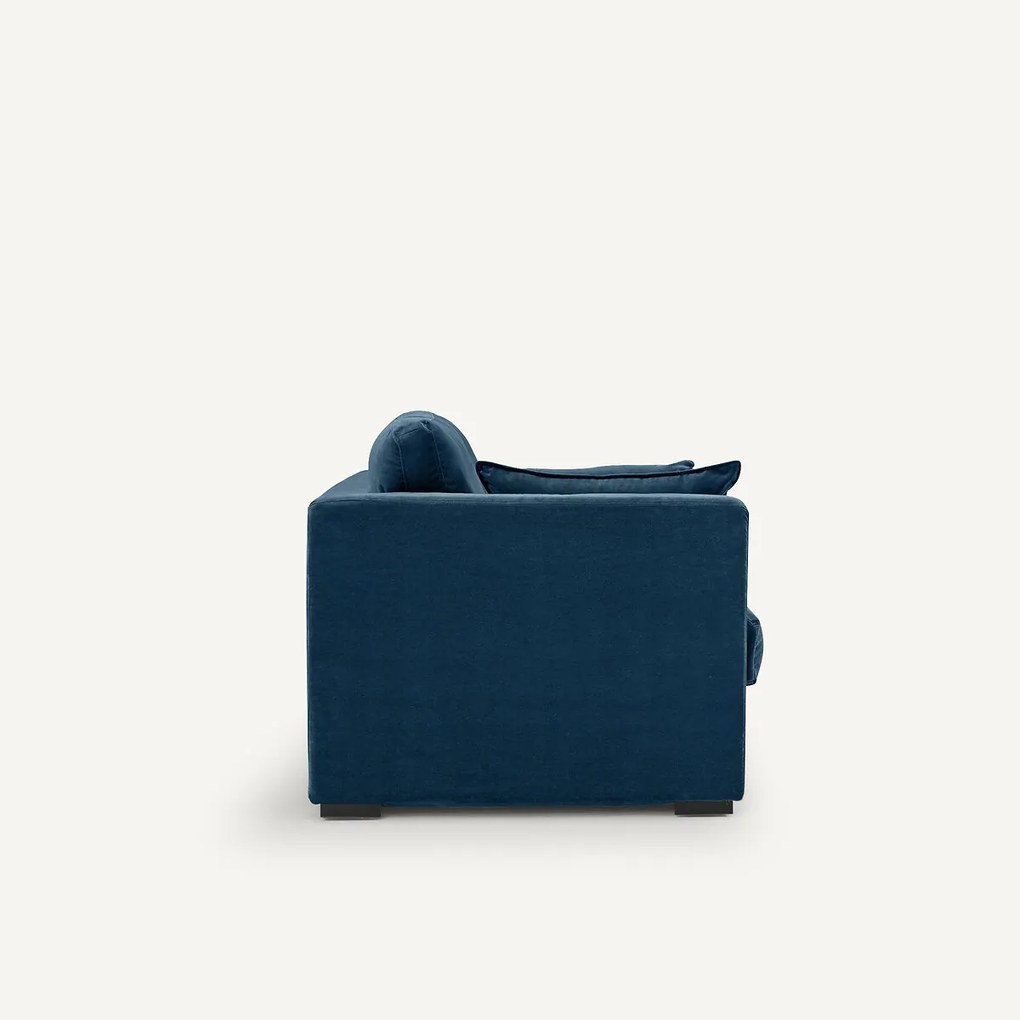 Sofa 3-er, cabrio, fluweel, NÉO KINKAJOU