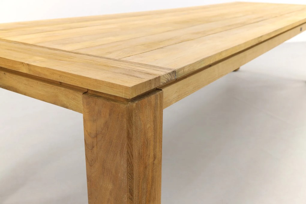 Rome teak tuintafel 320 x 100 cm. - Natural brown OP=OP