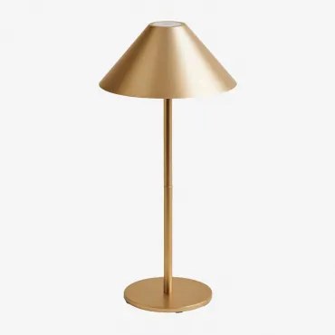 Draadloze Led-buiten Tafellamp Nebida Goud - Sklum