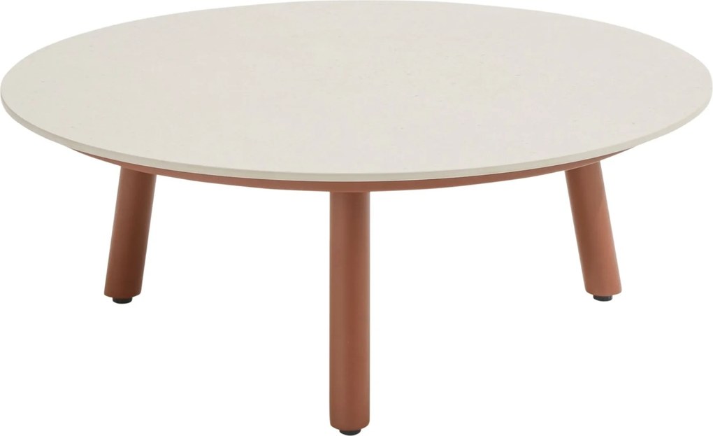 Salute lounge tuintafel 80xH30 cm ceramic oyster spicy Taste 4SO