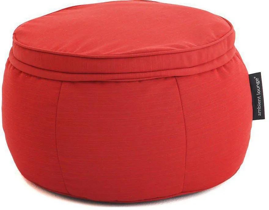 Ambient Lounge Outdoor Poef Wing Ottoman - Crimson Vibe