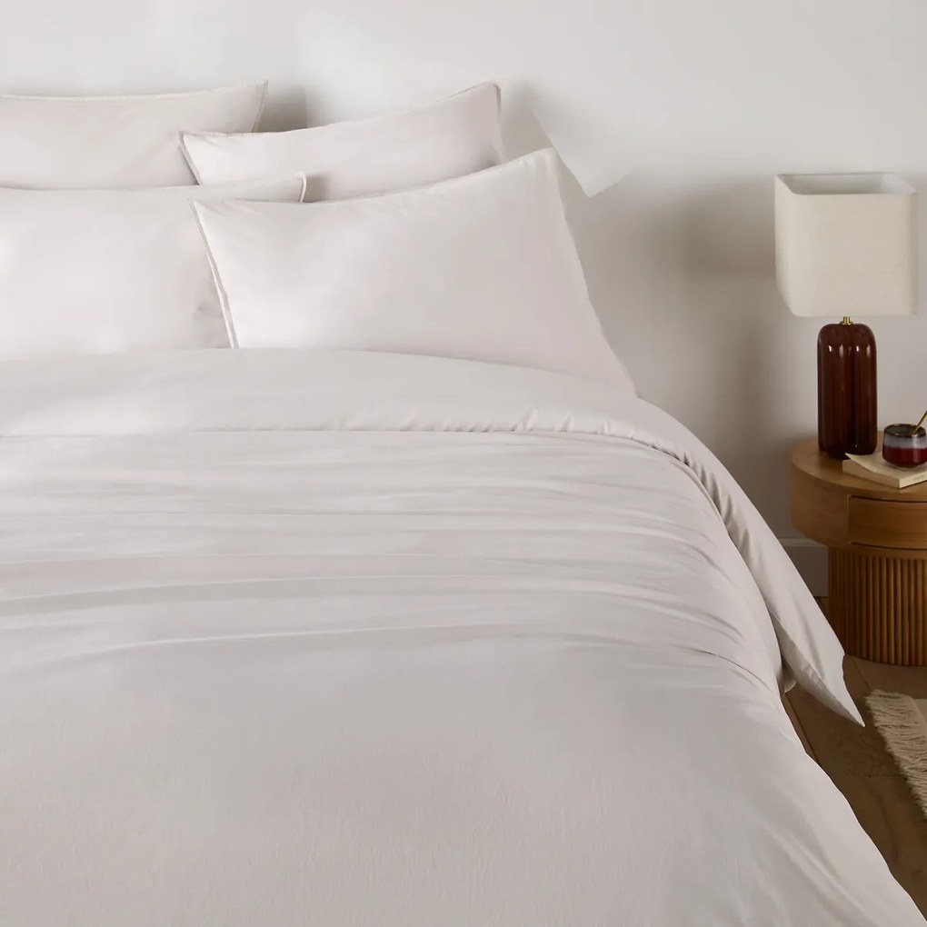 Effen dekbedovertrek in gewassen katoen, Scenario