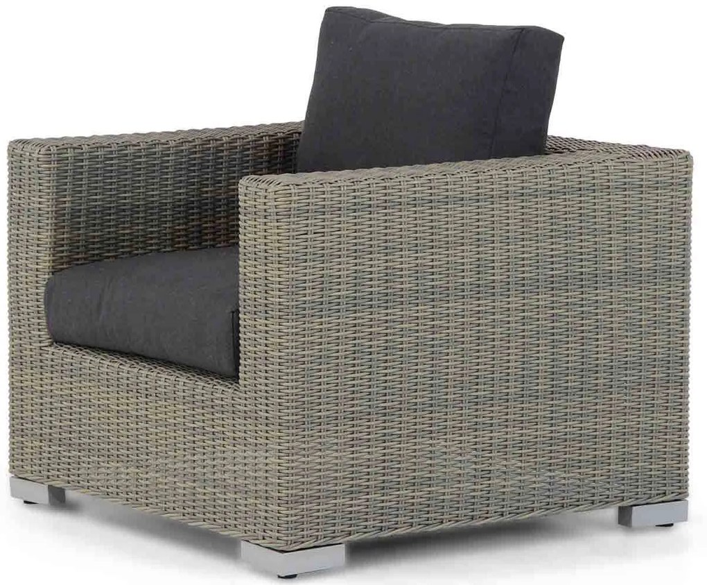 Stoel en Bank Loungeset 5 personen Wicker Taupe  Garden Collections Toronto/Brighton