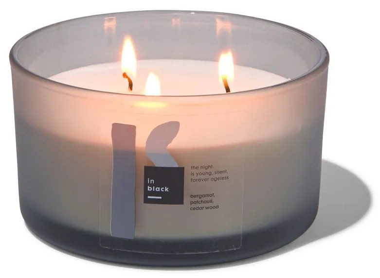 HEMA Geurkaars In Glas Ø13.5x8 In Black