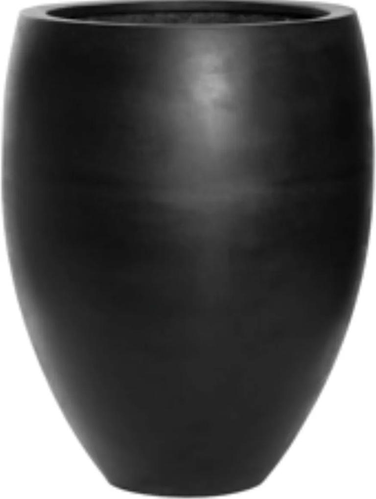 Bloempot Bond m natural 61,5x48,5 cm black rond