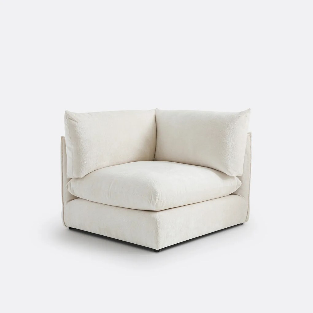 Modulaire hoekzetel, in structuurfluweel, Malo