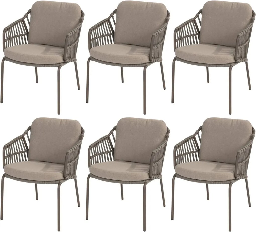 Capalbio dining tuinstoel terre 4 Seasons Outdoor set van 6
