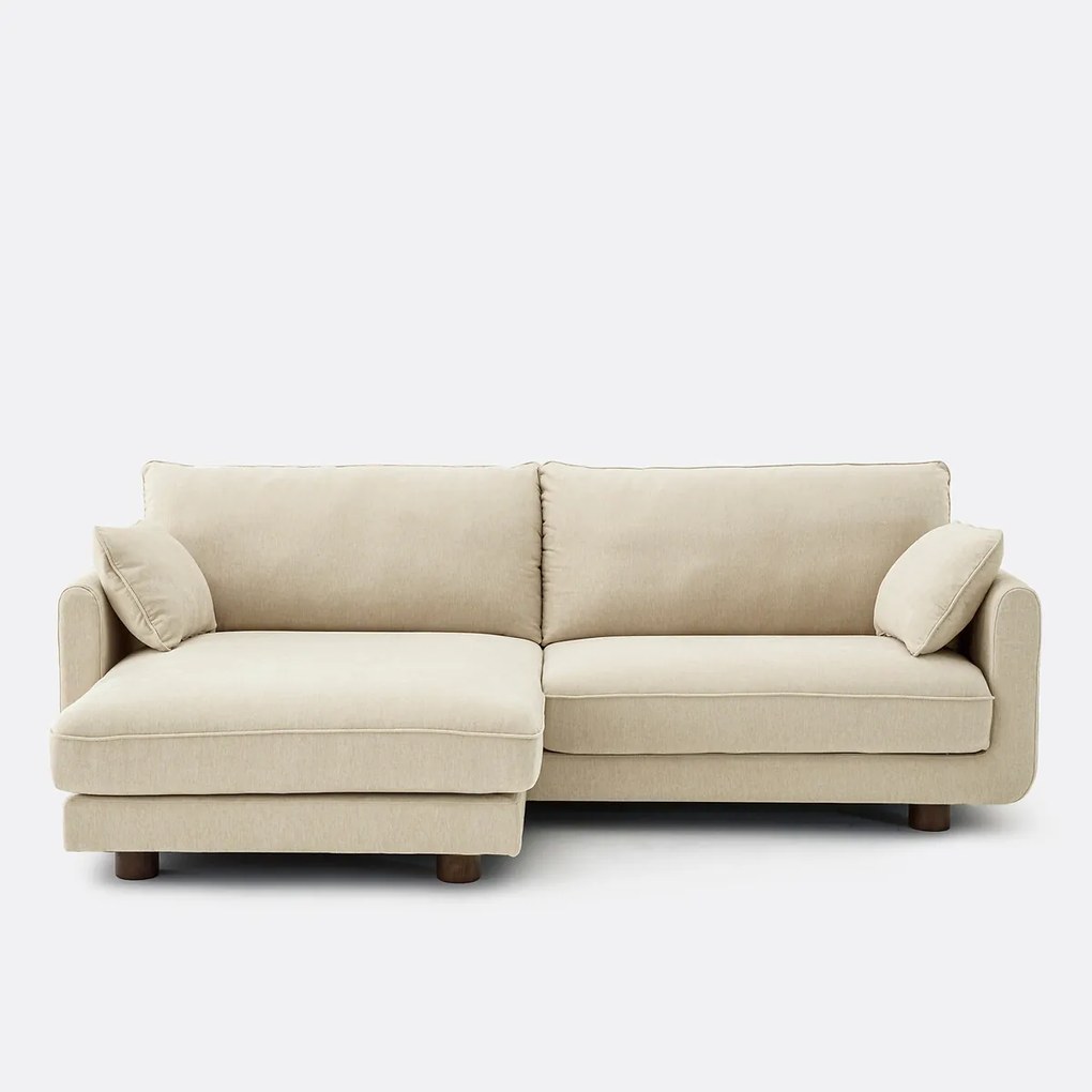 Omkeerbare hoekbank, gemêleerd polyester, EMILIO