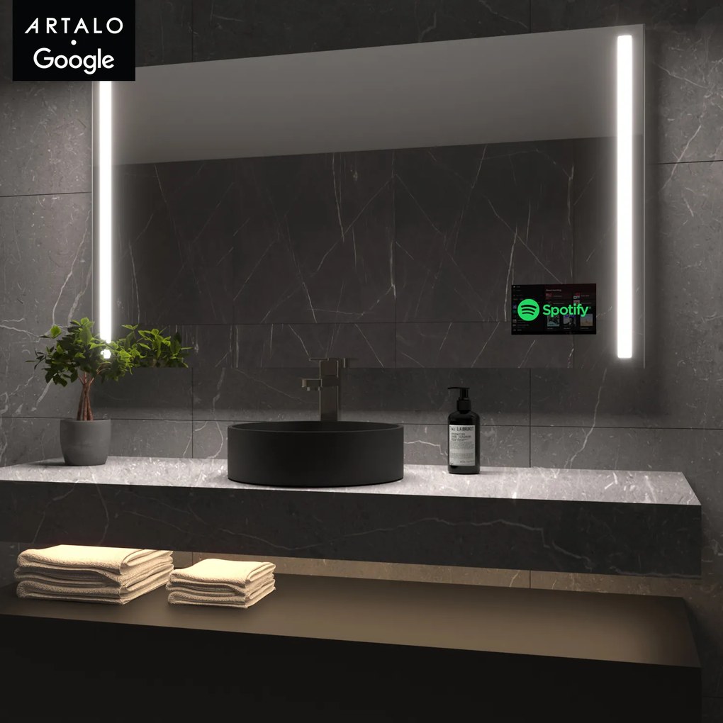 SMART spiegel met LED verlichting M4 premium + SmartScreen with Google TV