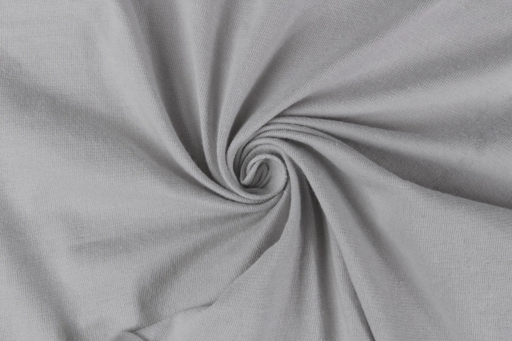 Hoeslaken Jersey – 100% katoen – 90×200 – lichtgrijs