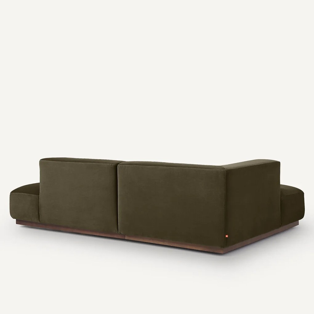 Linkse hoekbank in fluweel, Jacopo