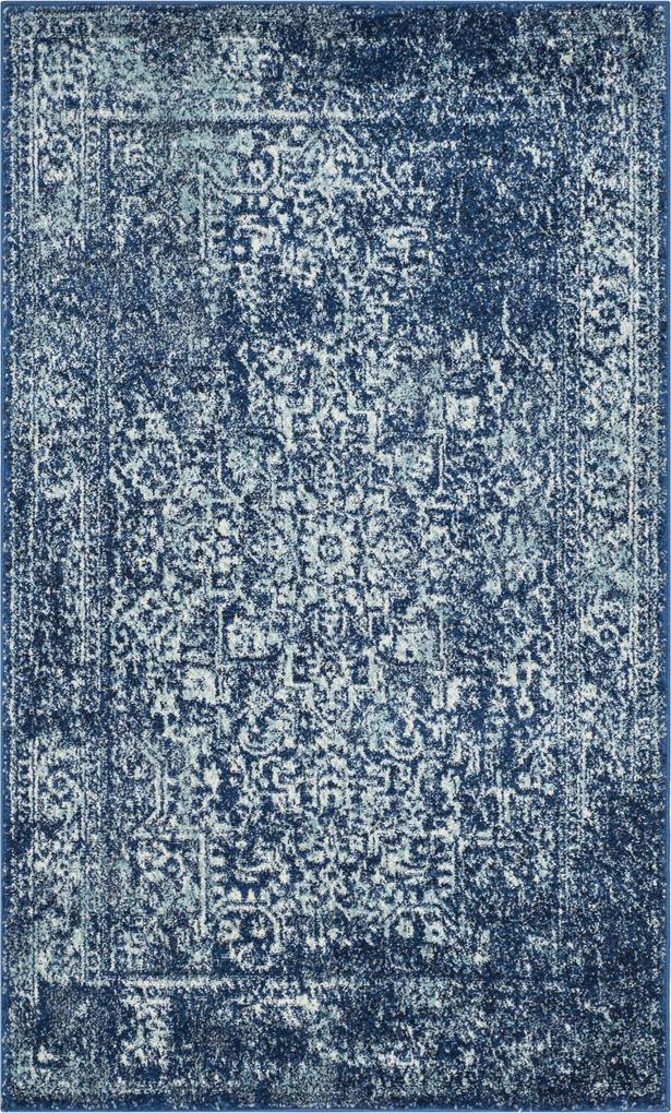 Safavieh | Vloerkleed Fiorella 90 x 150 cm marineblauw, ivoor vloerkleden polypropyleen vloerkleden & woontextiel vloerkleden