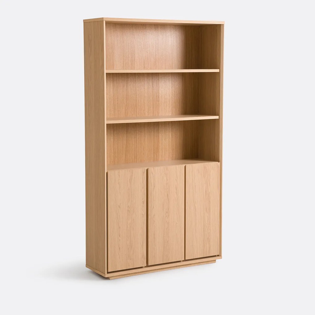 Boekenkast met 3 nissen en 3 deuren, Norrem