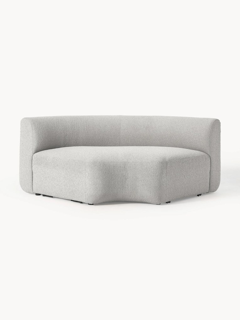 Ronde bouclé hoekmodule Sofia