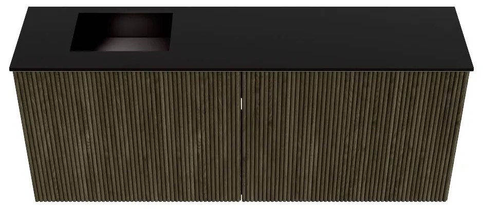 Mondiaz Joya 100cm toiletmeubel shadow met wastafel faye links 1 kraangat urban