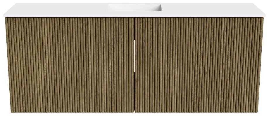 Mondiaz Joya 100cm toiletmeubel dusk met wastafel faye midden 1 kraangat talc