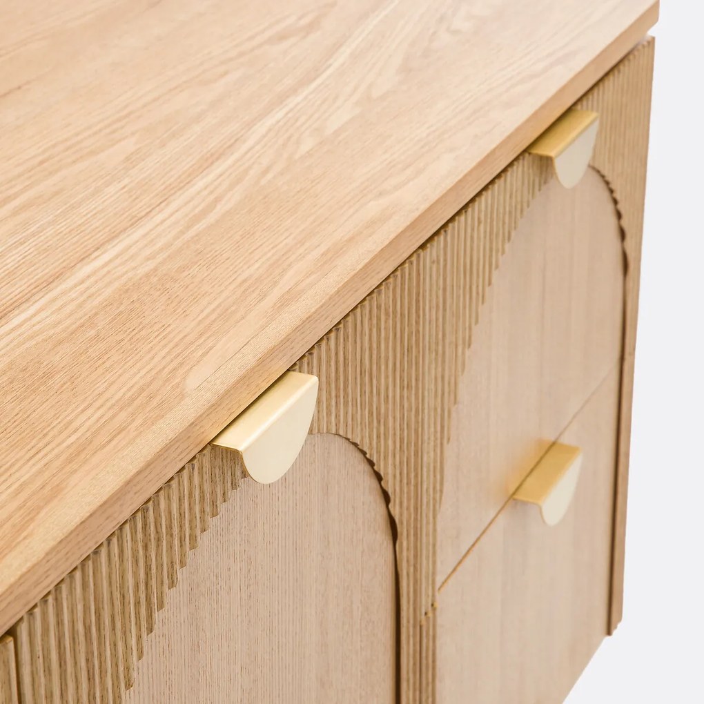 Dubbele wastafel, 2 deuren + 2 lades, Gisela