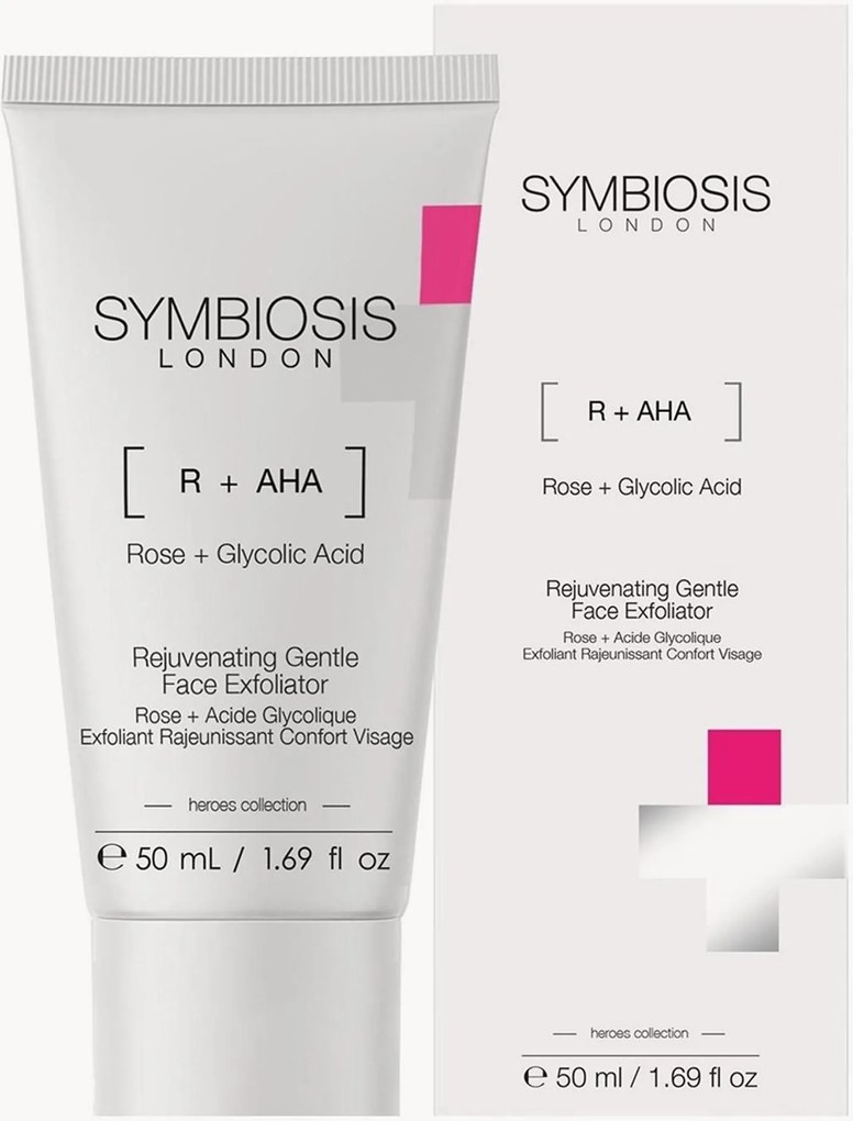 Verjongende gezichtsscrub Rose + glycolzuur