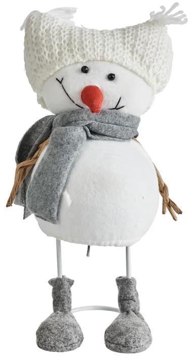 Sneeuwpop muts wit - 30 cm