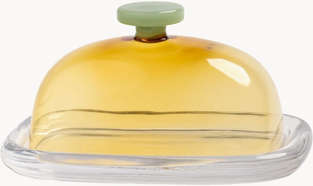 Handgemaakte botervloot Cantine van borosilicaatglas