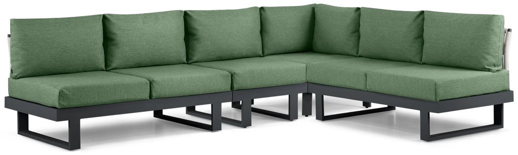 Hoek loungeset 6 personen Aluminium Grijs  Lifestyle Garden Furniture Lorenzo