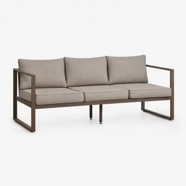 3-zits Aluminium Tuinbank Lipov Bruin – Chocolade - Sklum