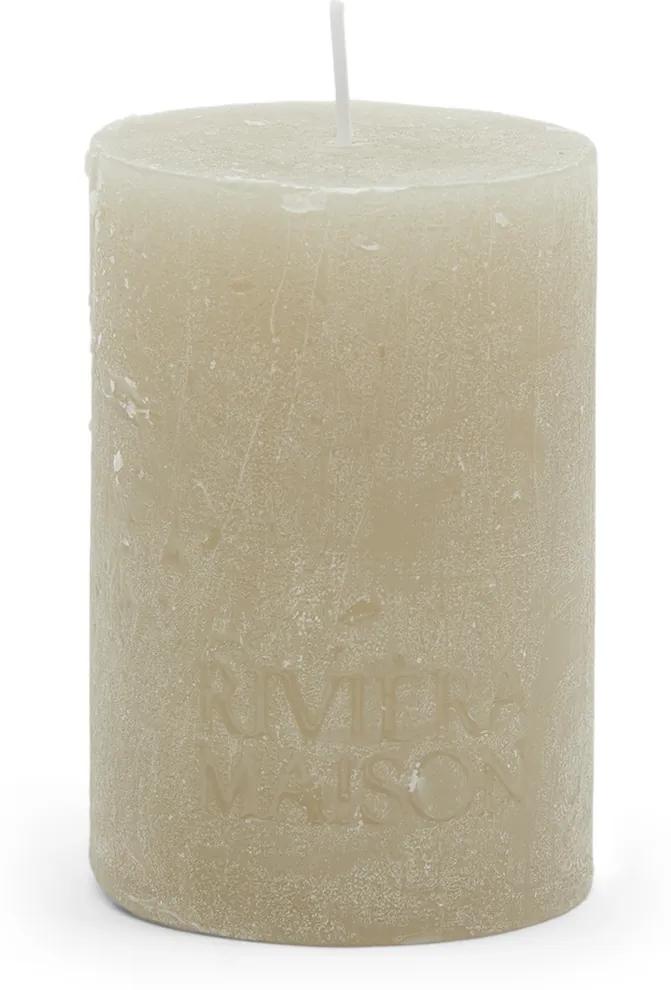 Rivièra Maison - Pillar Candle Rustic flax 7x10 - Kleur: beige