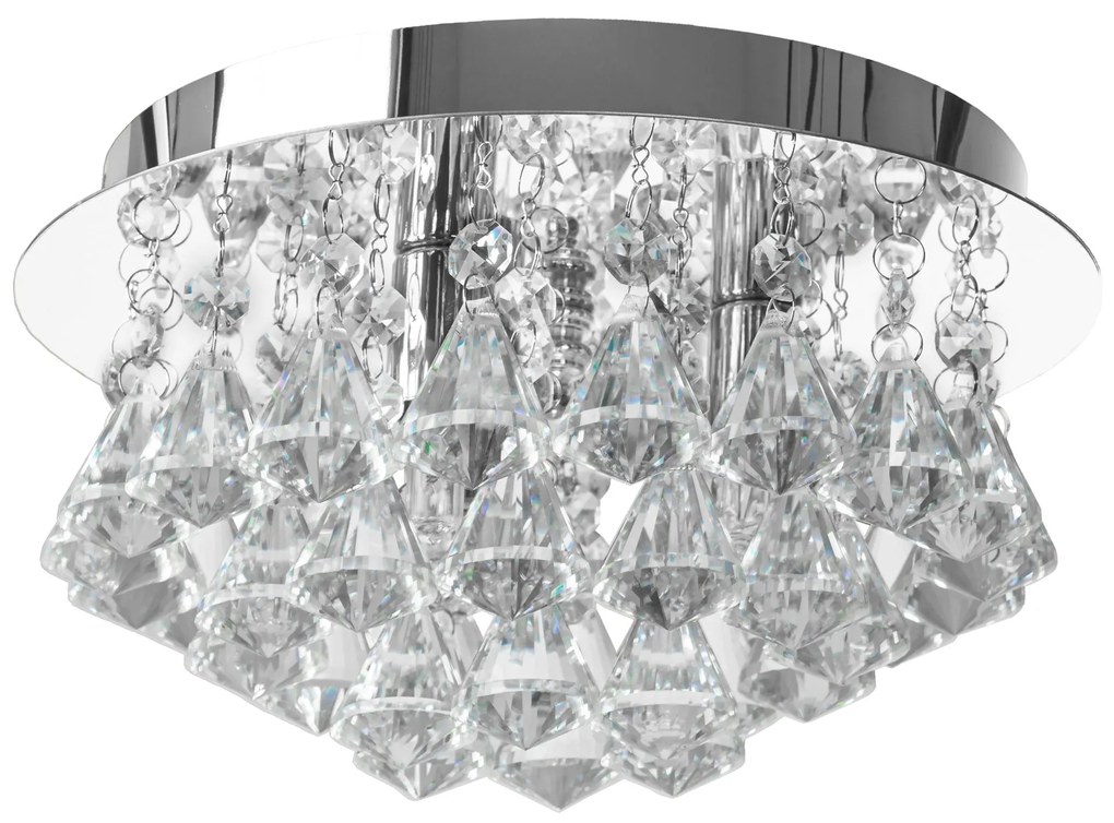 Kristallen plafondlamp APP1039-3C Chroom