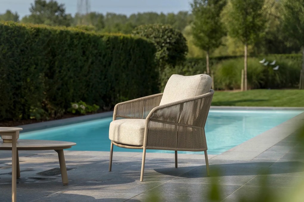 Taste by 4 Seasons Florence loungestoel latte Loungestoel   taupe weerbestendig