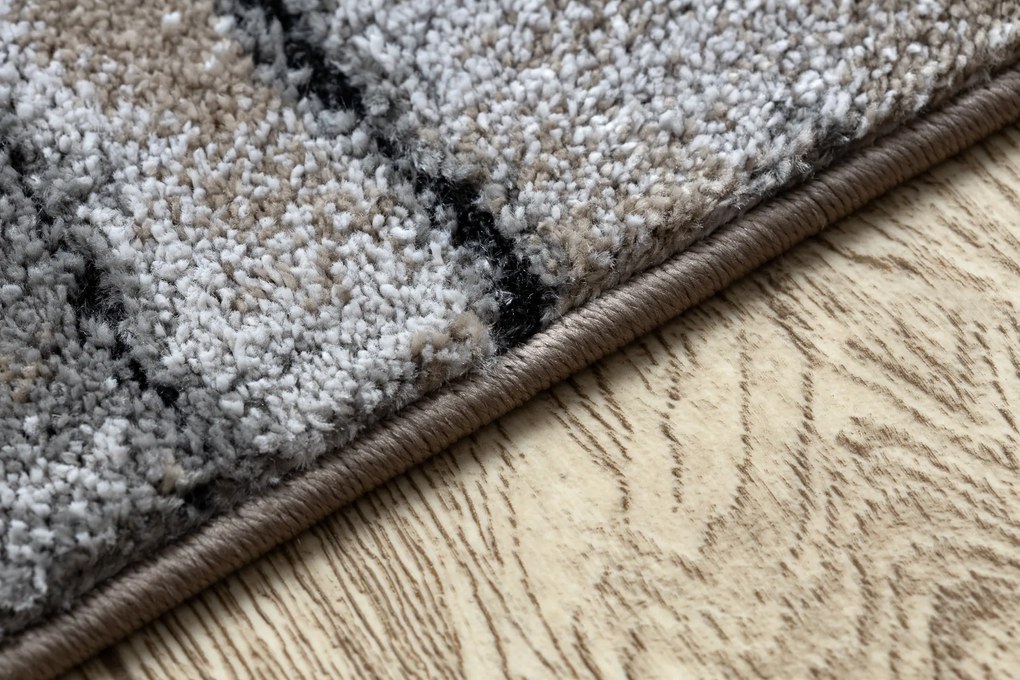 Tapijt modern COZY 8876 Rio - Structureel,  twee poolhoogte , bruin