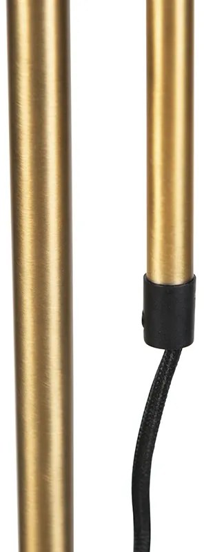 Smart klassieke vloerlamp brons met wit incl. Wifi A60 - Ashley