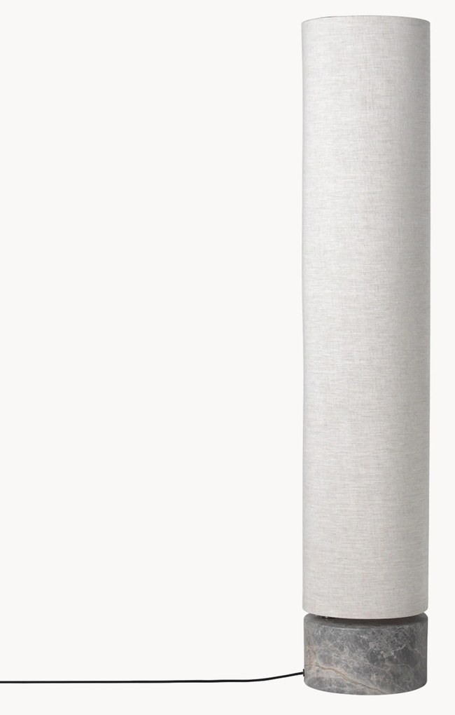 Dimbare LED vloerlamp Unbound met marmeren voet, in verschillende formaten