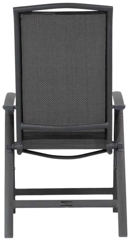 Tuinset 2 personen 90 cm Aluminium/textileen Grijs Lifestyle Garden Furniture Tirana/Mondello