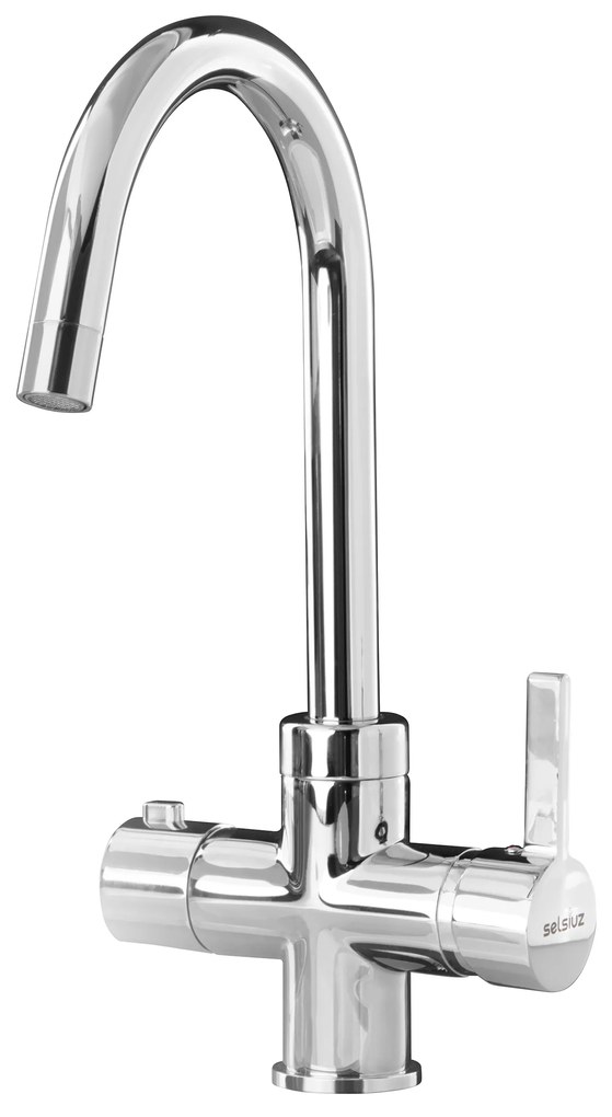 Selsiuz kokend water kraan met titanium single boiler en C-uitloopkraan chroom