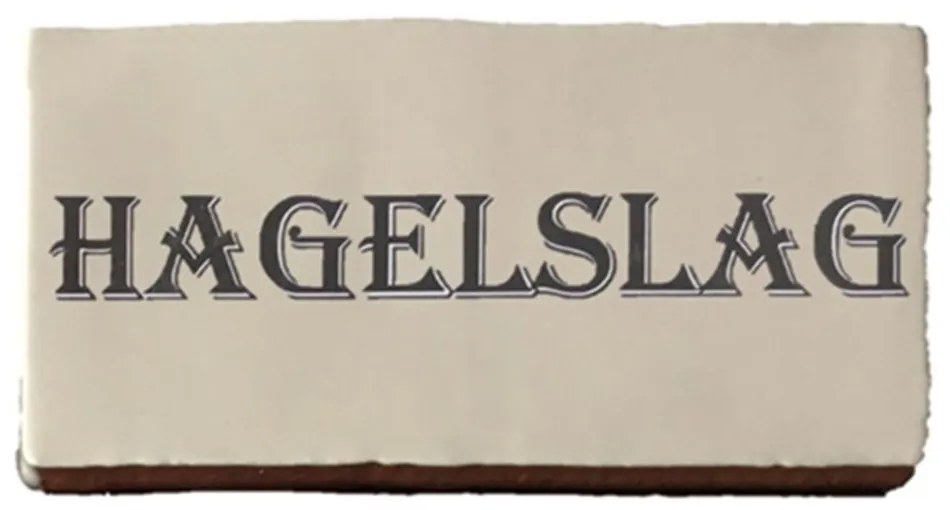 Terre d'Azur Cocina wandtegel met decor hagelslag 15x7,5cm creme