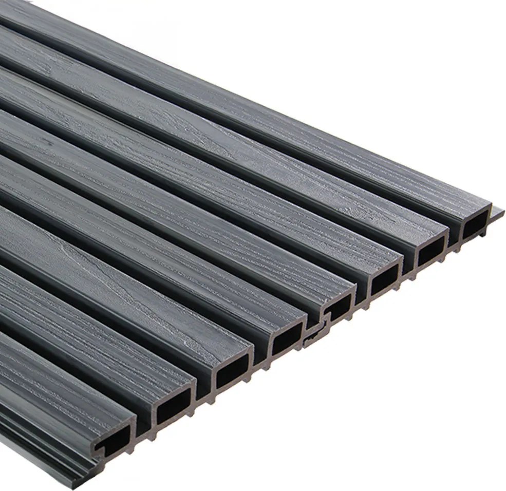 Buitenpanel Steengrijs 290cm | Gevelbekleding | Tuin | 3D Houtnerf