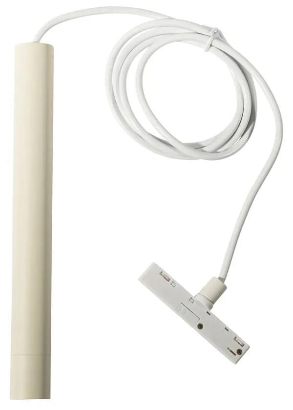 Moderne hanglamp wit beige voor railsysteem 1-fase  - Slimline Keno