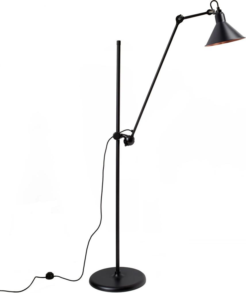 DCW éditions Lampe Gras N215 L vloerlamp zwart met koper