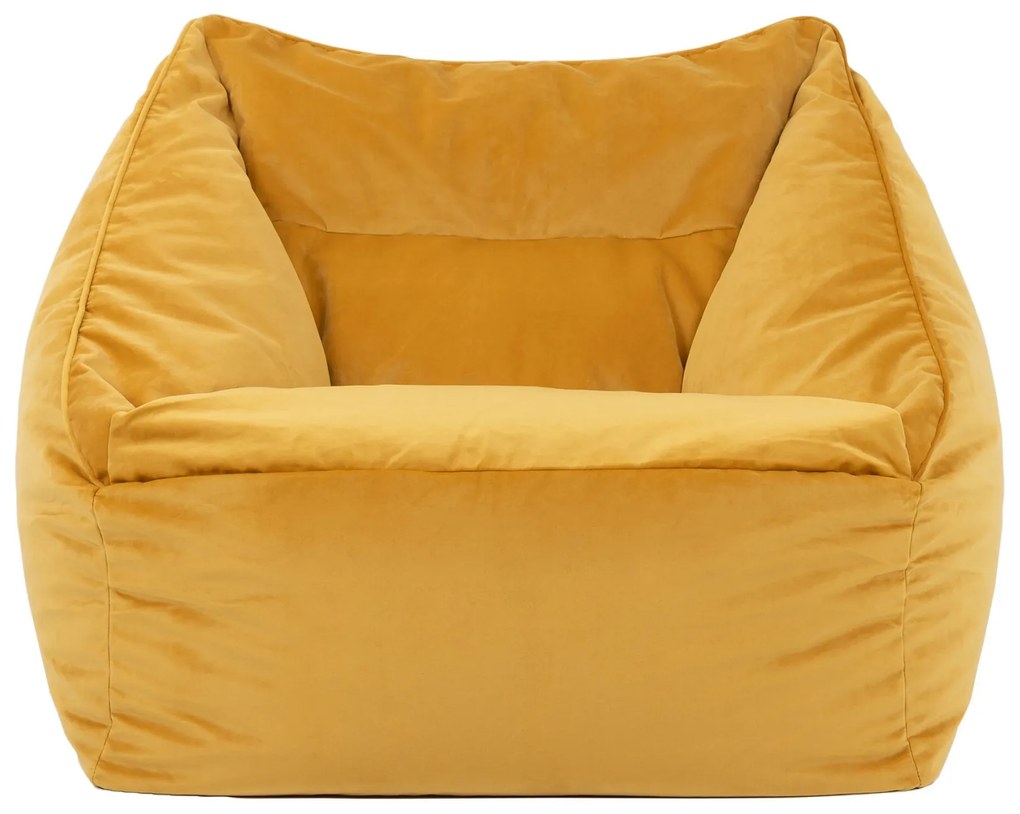 Natalia Zitzak Stoel Velvet - Okergeel