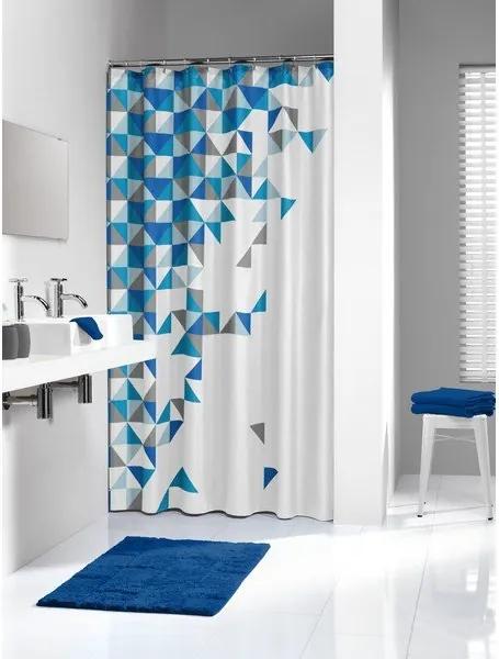 Sealskin tangram douchegordijn textiel 180x200cm polyester blauw 235231324