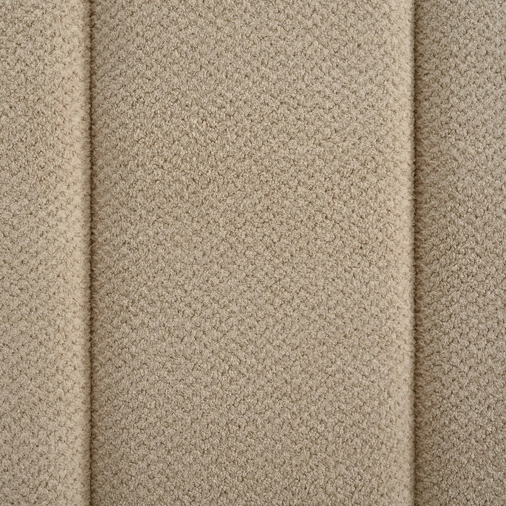 Teddy Boucle Bedframe Met Strepen 160 X 200 Cm