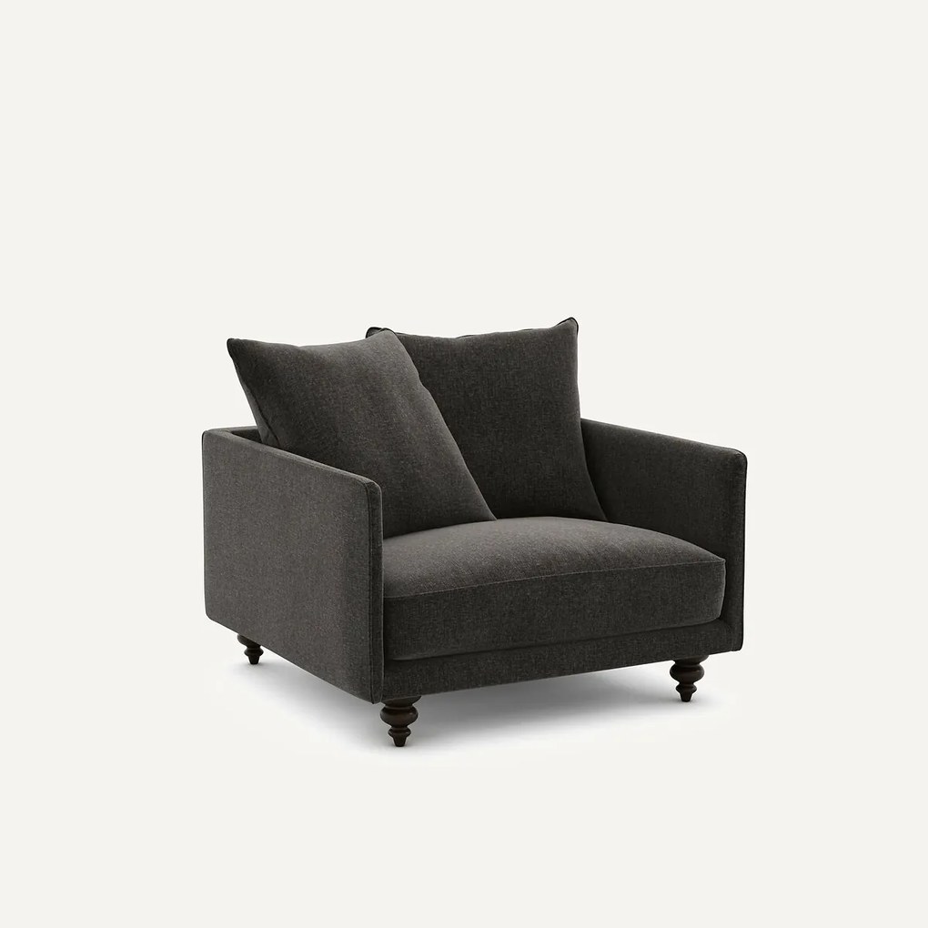 Fluwelen chenille fauteuil, Lazare