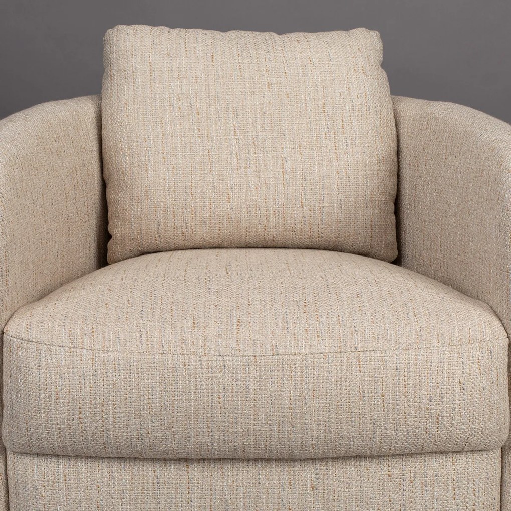 Dutchbone Soho Sand Retro Fauteuil Zandkleur