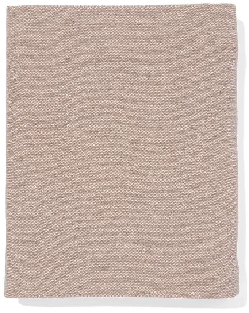 HEMA Tafelkleed Met Glitters Ø180cm Chambray Katoen Beige (zand)
