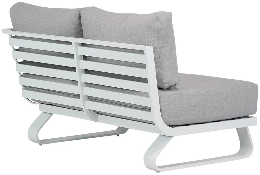 Hoek loungeset 3 personen Aluminium Wit  Santika Furniture Santika Sovita