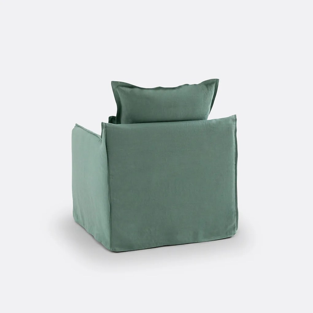 Fauteuilhoes in linnen Odna