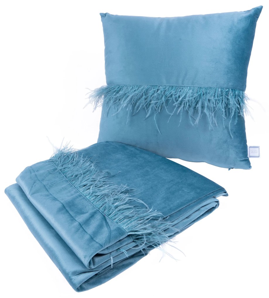 Set van deken en Sierkussen Feathers | Morning Lifestyle